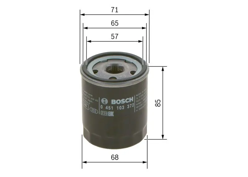 Handler.Part Oil filter Bosch 0451103372 5