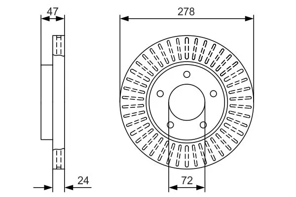 Handler.Part Brake disc Bosch 0986479A52 1