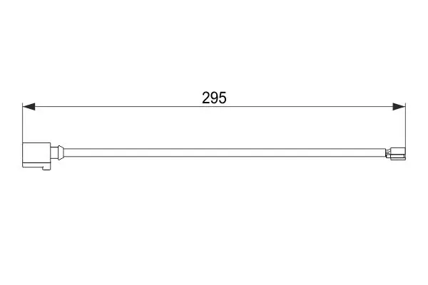 Handler.Part Warning contact, brake pad wear Bosch 1987474565 3