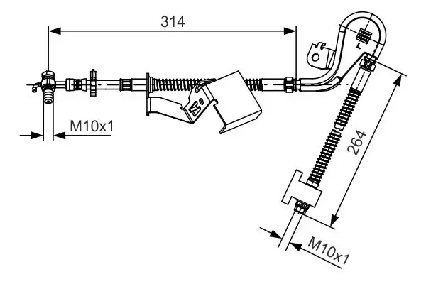 Handler.Part Brake hose Bosch 1987481468 1