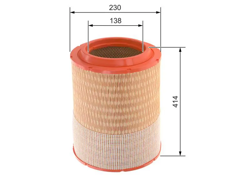 Handler.Part Air filter Bosch F026400486 5