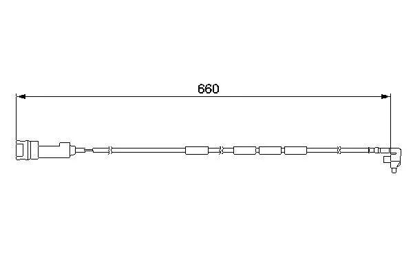 Handler.Part Warning contact, brake pad wear Bosch 1987474908 1