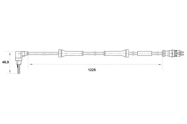 Handler.Part Sensor, wheel speed Bosch 0265007039 5