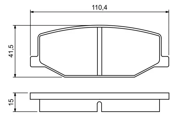 Handler.Part Brake pad set, disc brake Bosch 0986460935 5