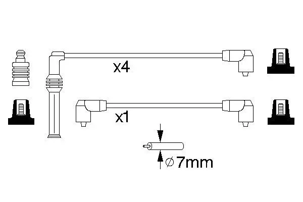 Handler.Part Ignition cable kit Bosch 0986357139 5