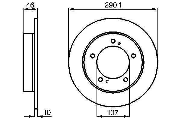 Handler.Part Brake disc Bosch 0986478377 1