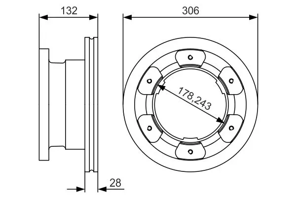 Handler.Part Brake disc Bosch 0986479A35 1