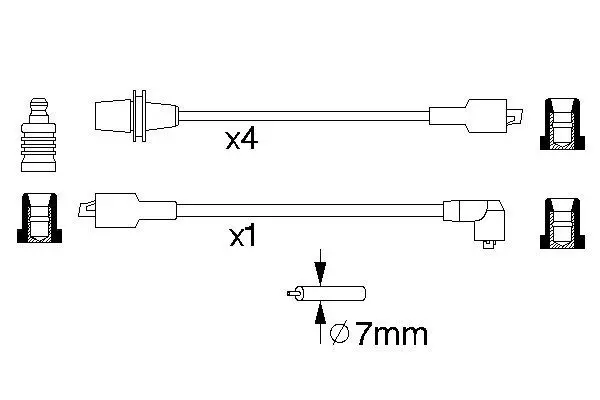 Handler.Part Ignition cable kit Bosch 0986356725 1