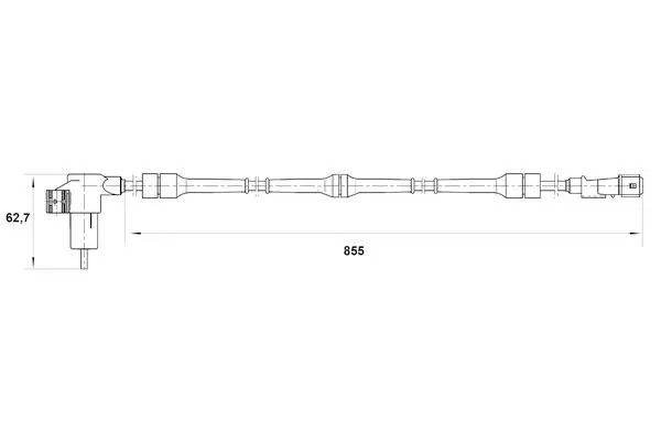 Handler.Part Sensor, wheel speed Bosch 0265006206 5