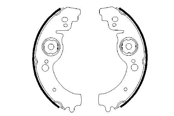 Handler.Part Brake shoe set Bosch 0986487334 1