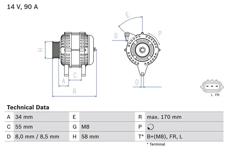 Handler.Part Alternator Bosch 0986084220 1