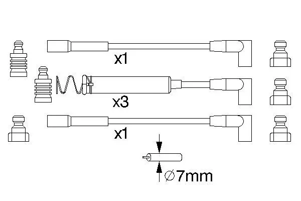 Handler.Part Ignition cable kit Bosch 0986356723 5