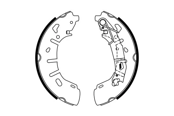 Handler.Part Brake shoe set Bosch 0986487773 2