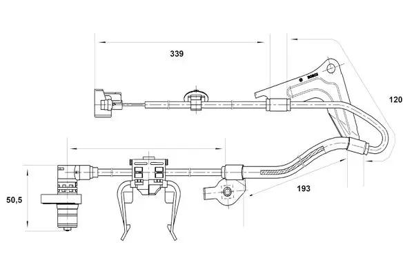 Handler.Part Sensor, wheel speed Bosch 0265001416 1