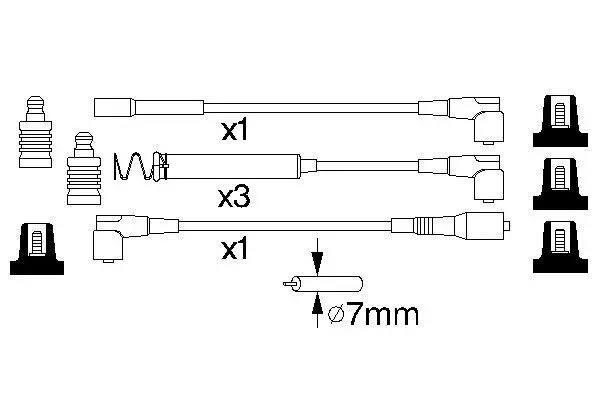 Handler.Part Ignition cable kit Bosch 0986356747 5