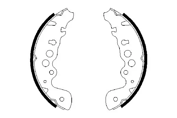 Handler.Part Brake shoe set Bosch 0986487616 5