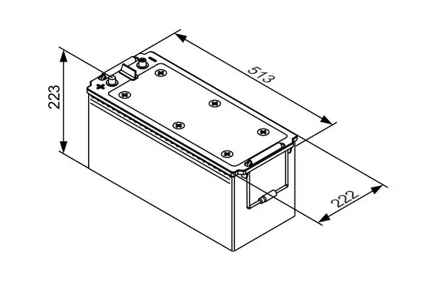 Handler.Part Starter battery Bosch 0092T30550 5