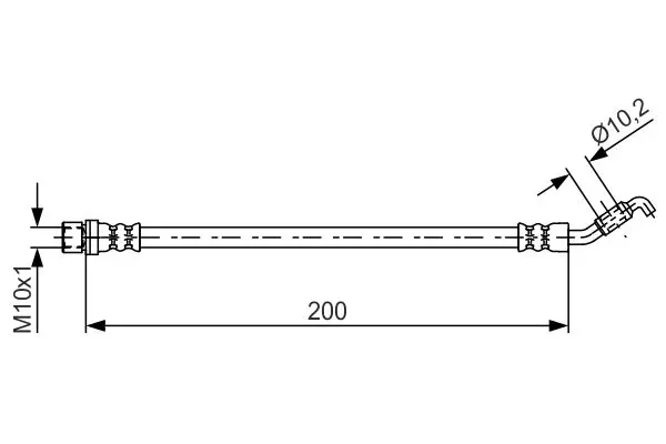 Handler.Part Brake hose Bosch 1987481658 1