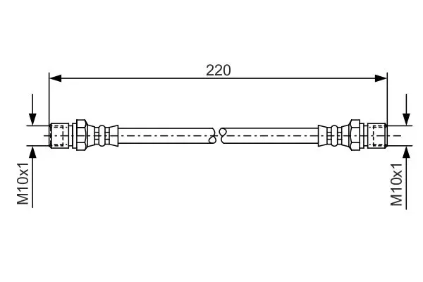 Handler.Part Brake hose Bosch 1987476090 1