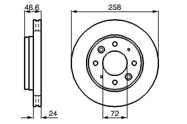 Handler.Part Brake disc Bosch 0986479019 1