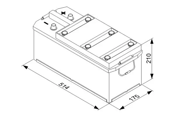 Handler.Part Starter battery Bosch 0092T30380 5