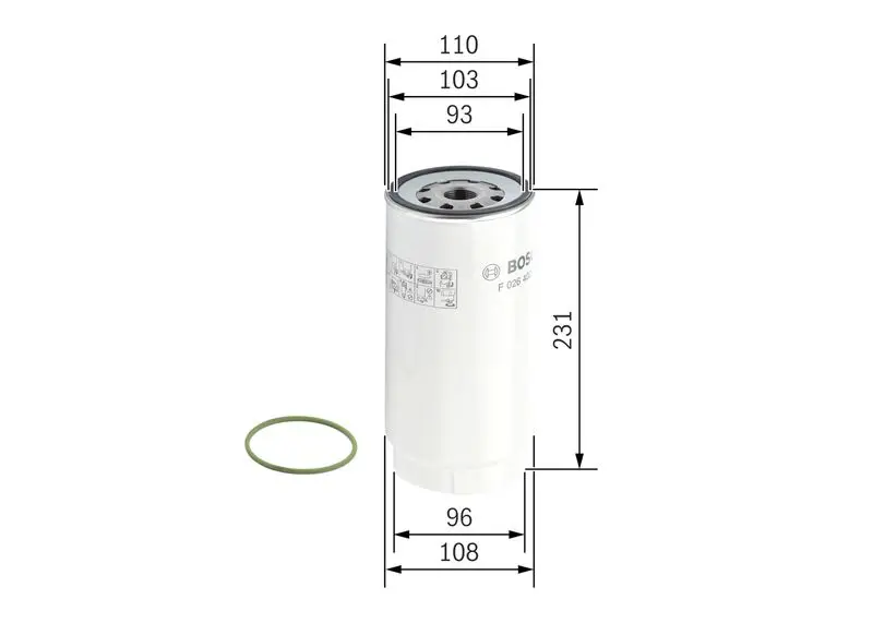 Handler.Part Fuel filter Bosch F026402038 5