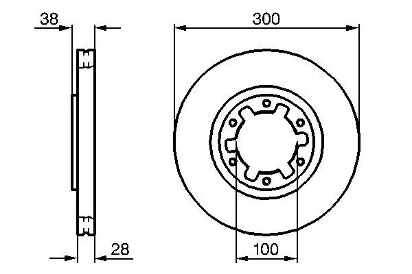 Handler.Part Brake disc Bosch 0986479031 5