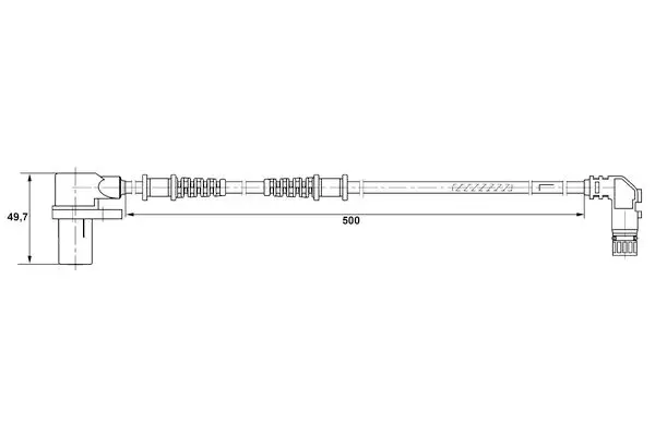 Handler.Part Sensor, wheel speed Bosch 0265006264 1