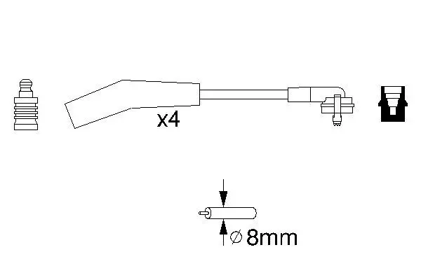 Handler.Part Ignition cable kit Bosch 0986356860 1