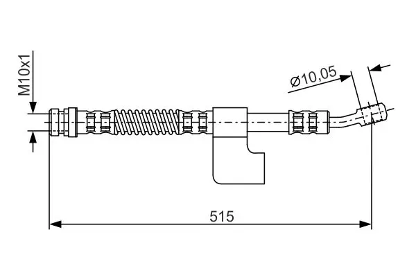 Handler.Part Brake hose Bosch 1987476897 1