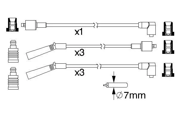 Handler.Part Ignition cable kit Bosch 0986357178 1