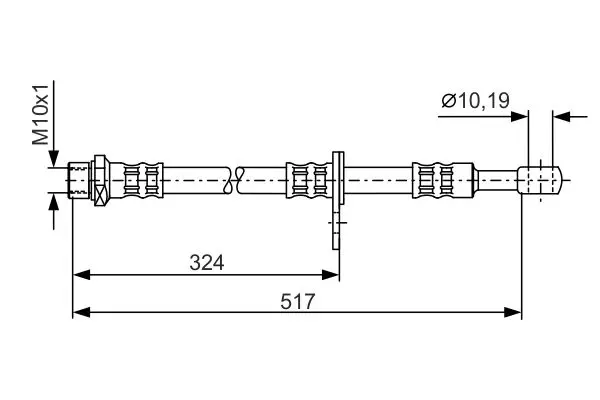 Handler.Part Brake hose Bosch 1987481140 5