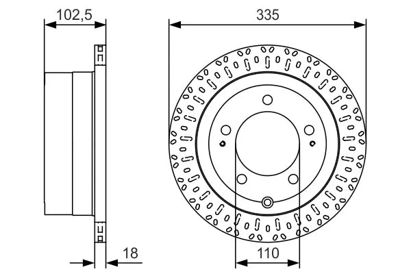 Handler.Part Brake disc Bosch 0986479U32 1