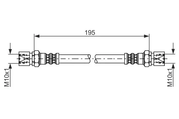 Handler.Part Brake hose Bosch 1987476030 1