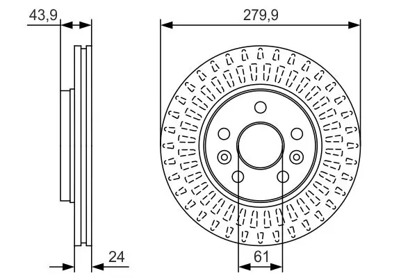 Handler.Part Brake disc Bosch 0986479S66 5