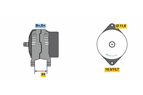 Handler.Part Alternator Bosch 0986080630 1