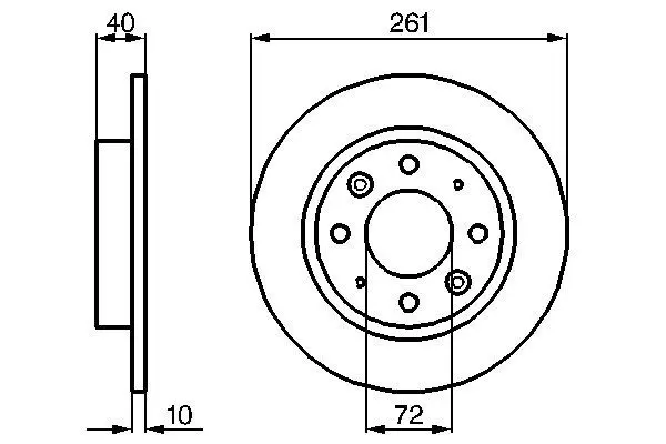 Handler.Part Brake disc Bosch 0986479018 1