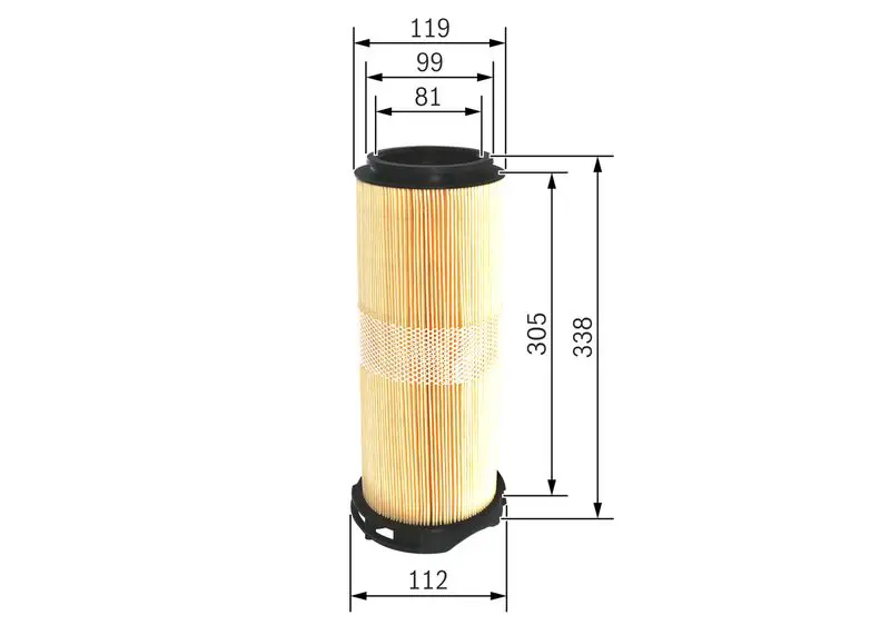 Handler.Part Air filter Bosch F026400214 5