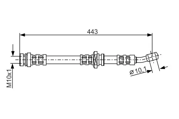 Handler.Part Brake hose Bosch 1987476909 5