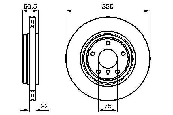 Handler.Part Brake disc Bosch 0986478975 5