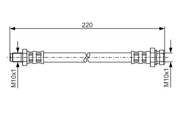 Handler.Part Brake hose Bosch 1987476345 1