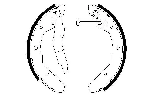 Handler.Part Brake shoe set Bosch 0986487279 1