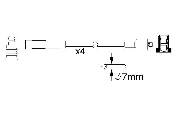 Handler.Part Ignition cable kit Bosch 0986357165 5