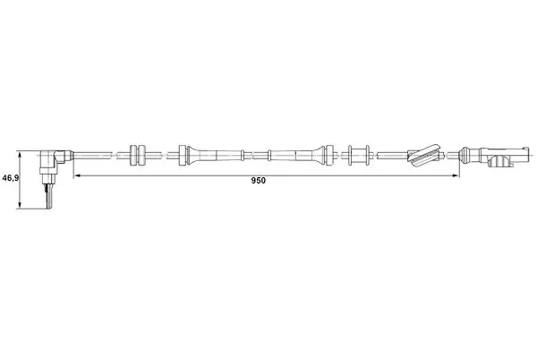 Handler.Part Sensor, wheel speed Bosch 0265007485 1