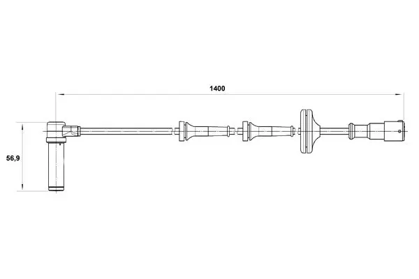 Handler.Part Sensor, wheel speed Bosch 0265004011 1