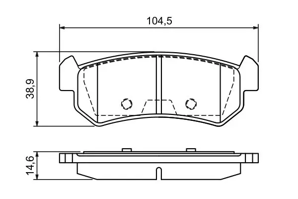 Handler.Part Brake pad set, disc brake Bosch 0986494133 5