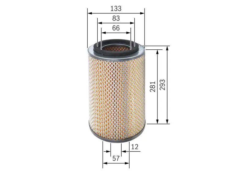 Handler.Part Air filter Bosch F026400186 5