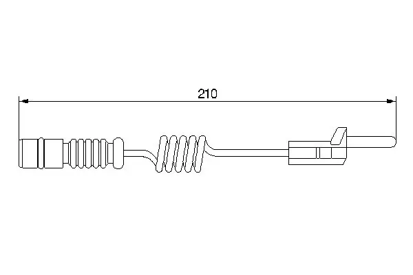 Handler.Part Warning contact, brake pad wear Bosch 1987474969 1