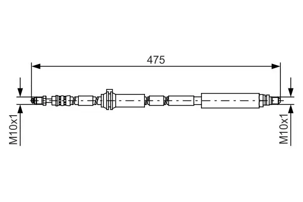 Handler.Part Brake hose Bosch 1987481450 5