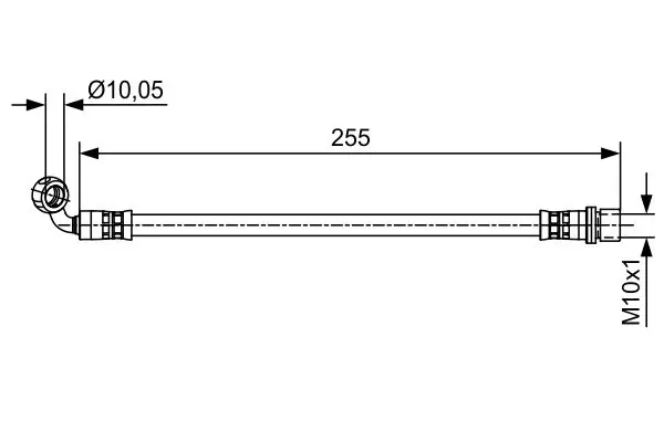 Handler.Part Brake hose Bosch 1987481647 1